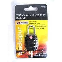 blackspur tsa approved metal body luggage padlock pd136