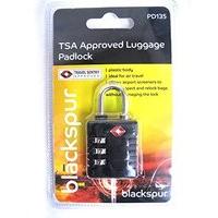 blackspur tsa lugguage padlock