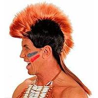 Black Light Brown Mohawk Indian Wig Hair Piece