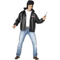 black mens grease t birds jacket