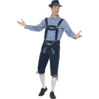 Blue Men\'s Traditional Deluxe Rutger Bavarian Costume