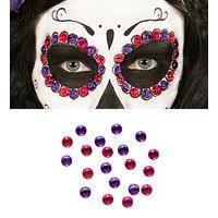 Blue & Amber Set Of 40 Eye Gems Decorations