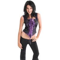 Black Purple Women\'s Corset