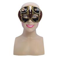Black & Gold Ladies Steampunk Eye Mask