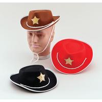 Black Childrens Cowboy Felt Hat