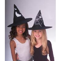 Black Children\'s Patterned Witch Hat