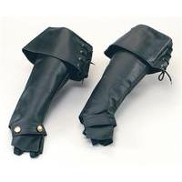 Black Deluxe Pirate Boot Top Covers