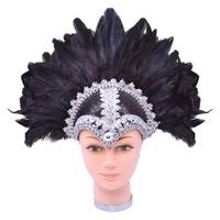 Black Feather Plume Headdress