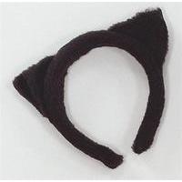 Black Furry Cat Ears On Headband