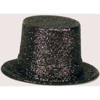 black glittery fancy dress top hat