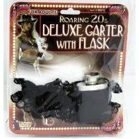 black lace garter with hip flask