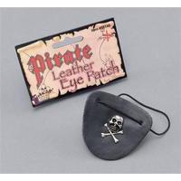 Black Leather Pirate Eye Patch