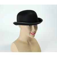 Black Satin Finish Bowler Hat