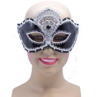 Black Shiny Decorative Eye Mask