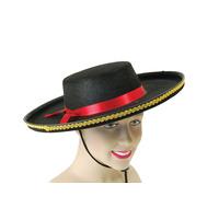 black spanish felt bandit hat