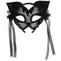 Black Transparent Cat & Ears Eye Mask