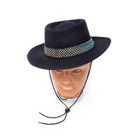 Black Wool Felt Cowboy Hat