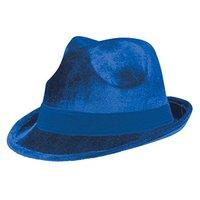 Blue Fancy Dress Fedora Hat