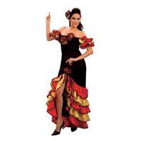 Black & Red Ladies Rumba Woman Costume