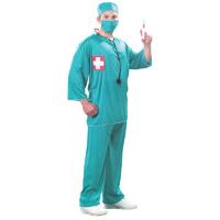 Blue Men\'s Surgeon Scrubs Costume