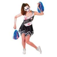 Black Ladies Zombie Cheerleader Costume