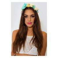 Blue & Yellow Floral Festival Hairband