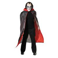 Black Dracula Cape With Red Lining