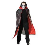 black dracula cape with red lining