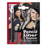 Black Pencil Liners With Sharpener For Face & Body Paints & Fancy Dress