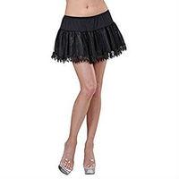 black ladies teardrop lace petticoat