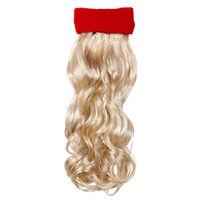 Blonde Ladies Sweatband With Hair Extension