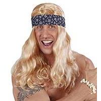blonde mens wig with headband
