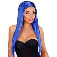 Blue Ladies Long Glamour Wig