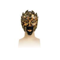 black gold glazed full face mask