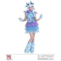 Blue Monster Girl Costume For Animals & Creatures Fancy Dress Up Outfits