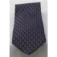 Blakes purple rectangular print silk tie