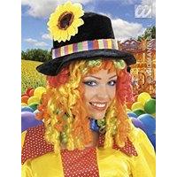 black clown s withflower curly hair clown hats caps headwear for fancy