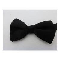 Black Satin Bow Tie