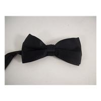 black silky bow tie