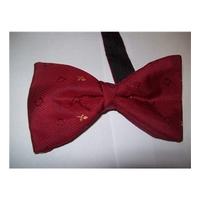 Blamain Brick Red Patterned Silk Bow Tie