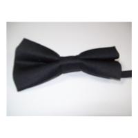 black silky bow tie