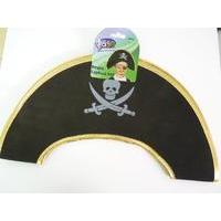 black childrens pirate hat