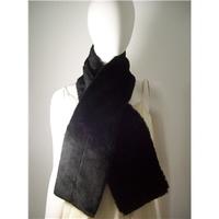 Black Faux Fur Scarf