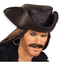 Black Distressed Pirate Hat