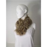 Black Faux Fur Stole / Collar / Wrap