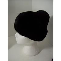 Black Faux Fur hat