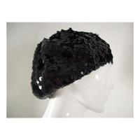 Black Sequin Beret