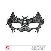 Black Lace Bat Eye Mask