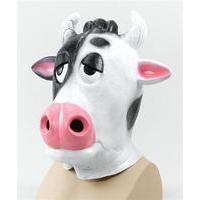 Black & White Comical Cow Overhead Mask