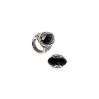 Black Gem Gothic Ring